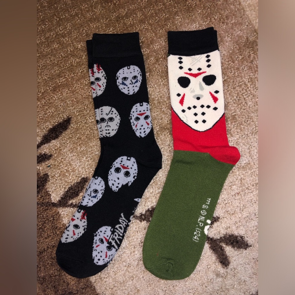 New Scary Movie Graphic Crew Socks- Your Choice